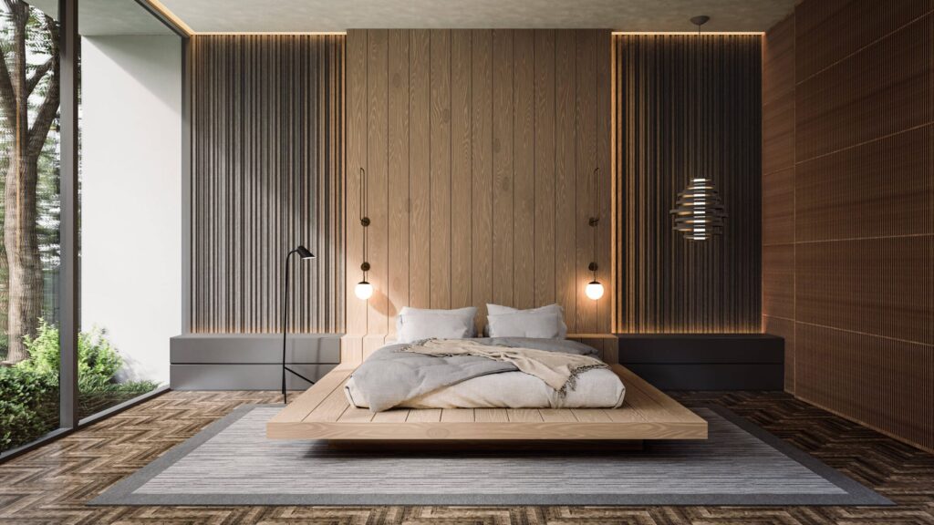 Japandi bedroom design